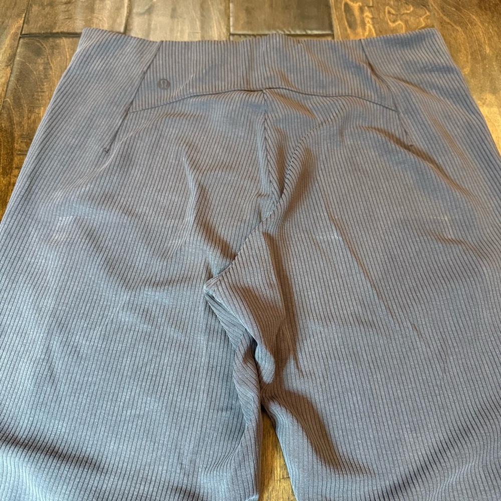 Lululemon Ribbed Softstreme Zip-Leg High-Rise Cropped Pant 25" Espresso size 14 - Picture 10 of 11